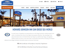 Tablet Screenshot of howardjohnsonsandiego.com